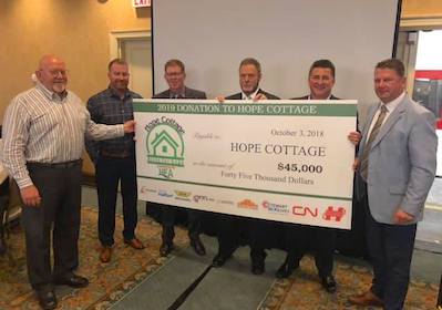 HEA Hope Cottage Cheque Presentation