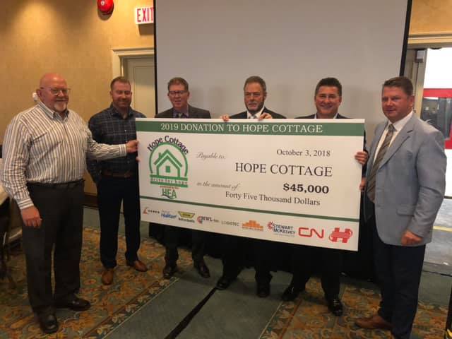 HEA Drive for Hope Cottage Cheque 2018